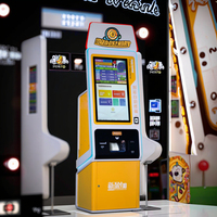 Machine d'échange de jetons rapide, écran tactile 32 pouces, borne de libre-service automatique, paiement par billets et pièces, kiosque métallique, espagnol, 1 an