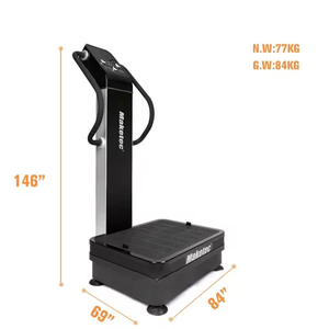 <span class=keywords><strong>Plateforme</strong></span> <span class=keywords><strong>vibrante</strong></span> portable professionnelle avec moteur double <span class=keywords><strong>1000W</strong></span>+500W, machine de fitness à domicile à 60 vitesses pour la salle de sport et les entraînements au bureau - Product Image 4