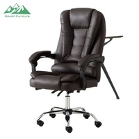 Chaise de bureau ergonomique moderne Wayon avec revêtement en cuir synthétique, nouveau design, pivotante, réglable en hauteur pour cadres