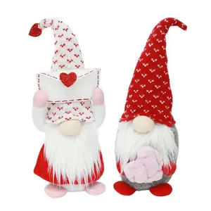Sıcak satış noel Gnome peluş süsler İsveçli Tomte Elf yüzü olmayan süslemeleri cüce figürinler masa cüceler dekorasyonu hediyeler mevcut