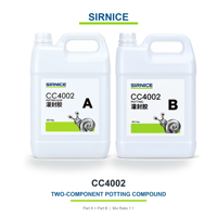 Composé de scellement PU transparent bicomposant, isolation électrique flexible pour circuits imprimés et capteurs électroniques CC4002