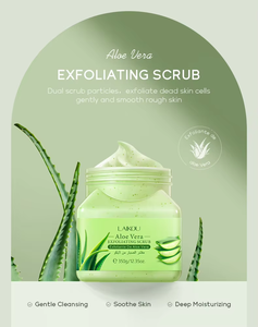 Gommage corporel naturel organique de marque privée pour nettoyage en profondeur Vente en gros Gommage corporel hydratant blanchissant à l'aloe vera - Product Image 3