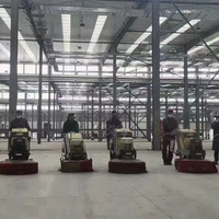 Broyeur de béton planétaire petite taille 2.2KW 50hz sol en béton 280mm rectifieuse meulage polisseuse Machine sol en béton