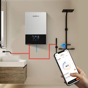 220V 8000W Multi Point eau chaude Geyser élément chauffant chauffe-eau électrique sans réservoir pour extérieur hôtel usage domestique Wifi - Product Image 5