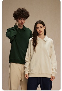 Commande en gros en peluche personnalisation disponible nouveau sweat-shirt décontracté d'hiver solide 340GMS Streetwear marque pull - Product Image 2