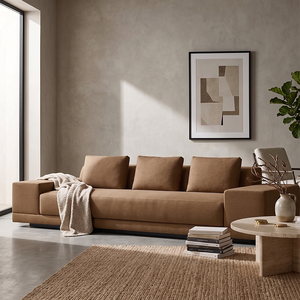 Juego <span class=keywords><strong>de</strong></span> Sofás <span class=keywords><strong>de</strong></span> Cuero RH CORTONA, Cuero Marrón Genuino, Sofá Modular Convertible Contemporáneo, Sofá Cama Moderno <span class=keywords><strong>de</strong></span> Lujo para Sala <span class=keywords><strong>de</strong></span> Estar - Product Image 1
