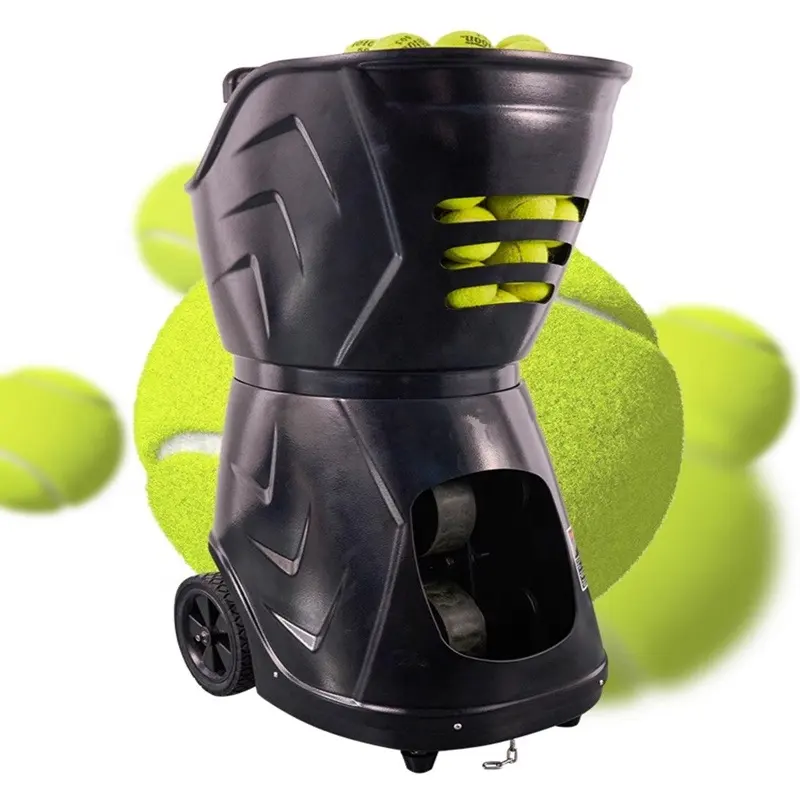 Customs tennis ball practice feeding machine auto portable step training Launch practitioner tennis ball machine with app
