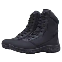 Bottes tactiques personnalisées pour hommes, style désert, avec fermeture à lacets, semelle extérieure en caoutchouc imperméable, doublure en maille pour le camping