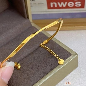 สร้อยข้อมือทองแท้สร้อยข้อมือแฟชั่นใหม่สำหรับผู้หญิงเหมาะสำหรับใส่ประจำวันสร้อยข้อมือทองคำคุณภาพสูง - Product Image 3