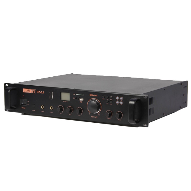 Professional Public Address System Digital USB BT 60 Watts 5 Zone PA Mixer Amplifier