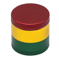 Nouveau modèle 2026, moulin à herbes et épices en aluminium avec grande ouverture pour herbes aromatiques, forme élégante, rouge, or, vert, 40 mm, pour tabac
