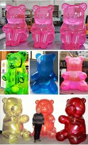 Oso Inflable Navideño para Exteriores <span class=keywords><strong>en</strong></span> Oferta, Adorable Muñeco Decorativo de Goma, Oso de Peluche Transparente de PVC - Product Image 6