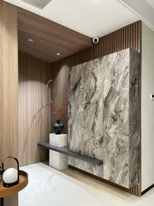 Revêtement <span class=keywords><strong>mural</strong></span> en PVC brillant effet marbre veiné UV pour murs décoratifs et décoration intérieure de villas et d'hôtels de luxe - Product Image 1