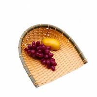 PP geweven opbergmand bamboe patroon voedselveilig insectenbestendig waterdicht duurzaam voor keuken fruit snacks decoratie