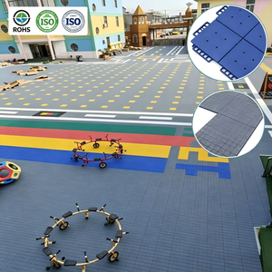 Easy Clean Maintenance Free <b>Suspended</b> Interlocking Floor Tiles, Outdoor Sports Flooring For Basketball Court - Product Image 1