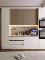 Buffet de salle à manger moderne de luxe en panneaux de bois avec rangement pour salon et mobilier de maison