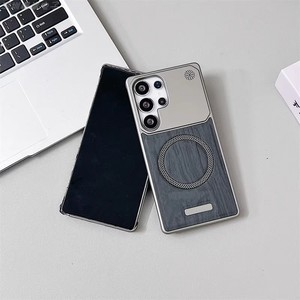 เคสโทรศัพท์แม่เหล็กลายไม้ไร้กรอบหรูหราสำหรับซัมซุงกาแล็คซี่ S26เคส S24 S25พิเศษกระจายความร้อนด้วยแรงกระแทก - Product Image 2