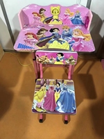 Ensemble table et chaises d'étude réglables en hauteur pour bébés et enfants, rose, vente en gros