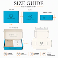 Boîtes d'emballage personnalisées pour vêtements avec logos, boîtes d'expédition et d'envoi, utilisées pour les coffrets cadeaux en papier avec logo