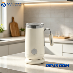 Mousseur à lait électrique automatique 500W, machine à mousse et vapeur de lait 400ml pour café, latte, cappuccino, lait chaud - Product Image 1