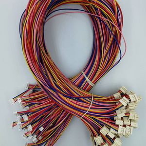 定制多色线束，带白色塑料公母连接器，用于控制板信号互连 - Product Image 1