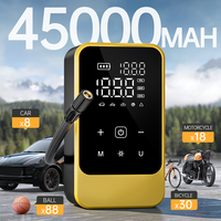 Gonfleur de pneus numérique automatique mini intelligent rechargeable ABS portable pour voiture et vélo