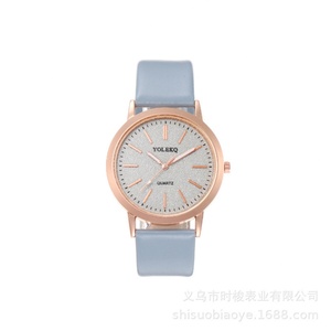 Pink Glitter Ladies Quartz Watch Rose Gold <b>Case</b> Leather Strap - Product Image 5