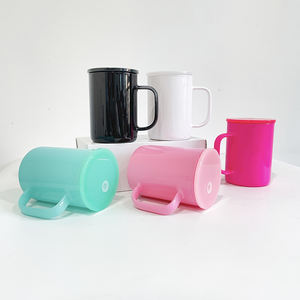 Tapas coloridas <span class=keywords><strong>Taza</strong></span> de vidrio de sublimación de 17oz con tapa de plástico de color <span class=keywords><strong>Taza</strong></span> de café de vidrio <span class=keywords><strong>sublimable</strong></span> de 17oz sin BPA con tapa colorida - Product Image 2