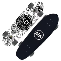 ALF.AILEFU Planche de skateboard vierge personnalisable 32x9.5in 7 plis 100% érable canadien Dual Dragon Four-Wheel Single Fish Plate Surfing Deck