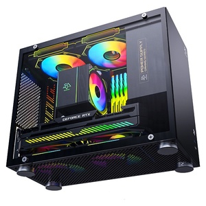 Snowman Mini-<span class=keywords><strong>ITX</strong></span> PC trường hợp thép tấm M-ATX cho trường hợp chơi game Tempered Glass ATX trường hợp cho PC tháp - Product Image 4