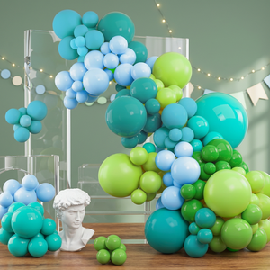 PartyWoo Ghirlanda di Palloncini Verdi 100pz Palloncini Verdi di Diverse Dimensioni Confezione da 36 Pollici 18 Pollici 12 Pollici 10 Pollici 5 Pollici per Feste - Product Image 3