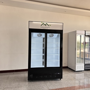 <span class=keywords><strong>Vitrina</strong></span> Refrigerada Comercial <span class=keywords><strong>de</strong></span> <span class=keywords><strong>Dos</strong></span> <span class=keywords><strong>Puertas</strong></span>, Exhibidor Vertical para Bebidas, Equipo <span class=keywords><strong>de</strong></span> Refrigeración - Product Image 4