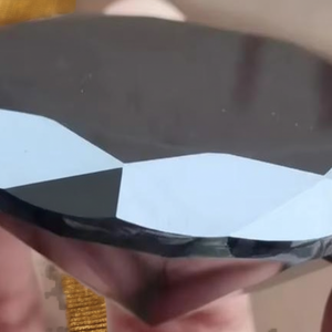 เพชรโมอิสสีดำขนาดใหญ่618 CT สีดำทรงกลมที่ปรับแต่งได้และเครื่องประดับเพชรอื่นๆ - Product Image 1