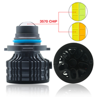 Luz Antiniebla Láser con Chip 3570 y Decodificación de 24W, Luz Blanca/Dorada/Lima, H7/9005/9006/H11, Faros LED de 12V