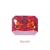 Moissanite en vrac de qualité VVS1, taille radiant, rouge grenat, jaune citron, 1ct, 2ct, 3ct avec certificat GRA – Vente en gros
