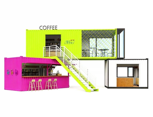 Moderna Casa Contenedor de Acero de Diseño Chino, Construcción Rápida, Caseta para <span class=keywords><strong>Mercado</strong></span> Nocturno Urbano y <span class=keywords><strong>Plaza</strong></span> Comercial - Product Image 5