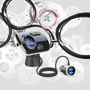 Transmisor FM Portátil C17 de 22.5W con Carga Súper Rápida, USB, Tarjeta TF, Disco <span class=keywords><strong>U</strong></span>, Modo EQ, Iluminación Colorida, WAV/MP3 - Product Image 2