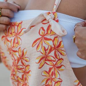 OEM <b>Hawaiian</b> Printed Loose Jumpsuit Soft Skin-friendly Beachwear Customized Rayon Jumpsuit <b>Shorts</b> - Product Image 4