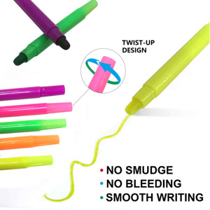 Unico stile promozionale simpatico Gel solido contorto <span class=keywords><strong>evidenziatori</strong></span> pennarello pastello bibbia - Product Image 5