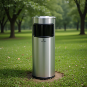 Bidone per Rifiuti in Acciaio Inox 710L per Uso Esterno - Product Image 3
