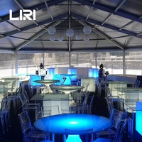 Tente de réception personnalisée en aluminium climatisée à 6/8/10 côtés pour conférences, mariages et événements