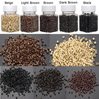 Anelli in Silicone per Capelli da 5,0 mm 1000 Pezzi/Flacone Microring alla Moda per Parrucchieri da Salone Strumenti per Extension e Dreadlock