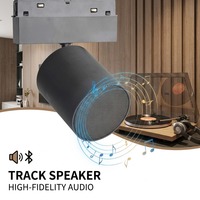 Modul Audio Plafon Rumah Pintar, Lampu Sorot LED COB 48V yang Dapat Diredupkan dengan Speaker Rel Magnetik