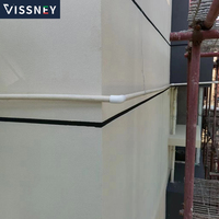 Peinture de texture de granule anti-humidité acrylique pour les façades extérieures pour la rénovation de mur de villa d'appartement d'hôtel