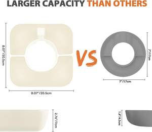 Bol à collation avec couvercle pour gobelet Stanley de 40 oz avec poignée, plateau à collation réutilisable, porte-collation en silicone pour porte-gobelet de voiture - Product Image 4