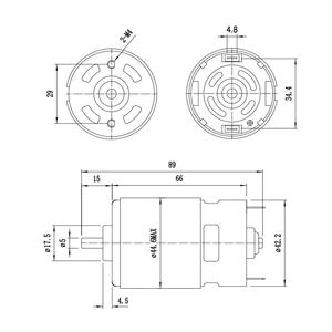 Rs775 רב תכליתיים במהירות גבוהה <span class=keywords><strong>15v</strong></span> 16550 סל "ד 166.13w מיקרו מוברש - Product Image 5