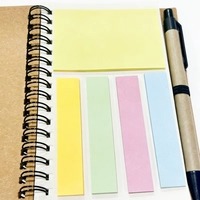 Bloc-notes portable avec logo personnalisé, bloc-notes adhésif avec reliure spirale multifonctionnelle pour publicité, idéal pour un cadeau