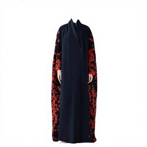 Abaya de Poliéster Plisada de Alta Calidad para Mujer Musulmana, Estilo Nuevo, Envío Rápido, Largo hasta el Tobillo, Elegante para Fiestas Nocturnas - Product Image 4