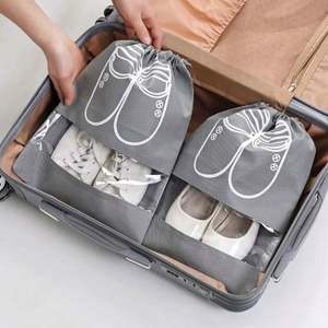 Nonwoven Storage Bag Dustproof Shoe <b>Pouch</b> Travel <b>Drawstring</b> Shoe Cover Clear Shoes Organizer - Product Image 1