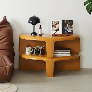 Table basse en plastique combinée extensible et détachable de style nordique INS moderne pour les petits hôtels et les meubles de salon - Product Image 4